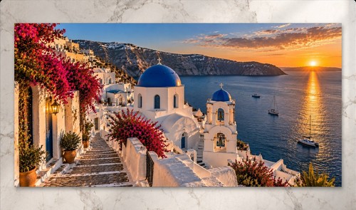 Xxl santorini wandbild - xxl,