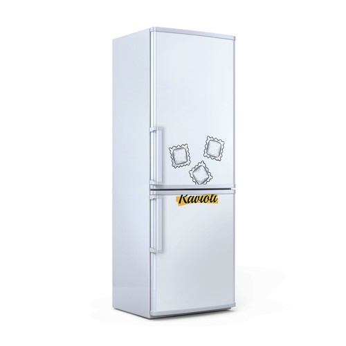 Magnet auf kühlschrank tür - magnet,