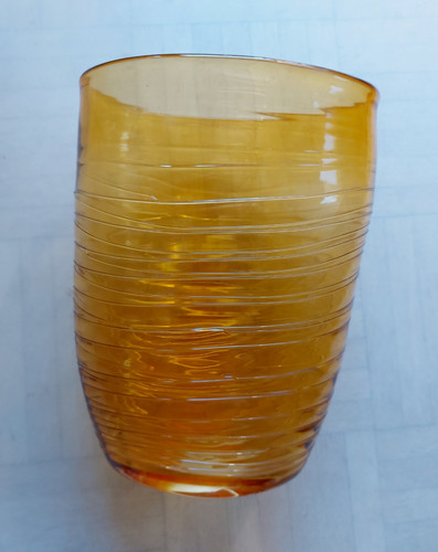 Murano stil vase - stil, bernstein