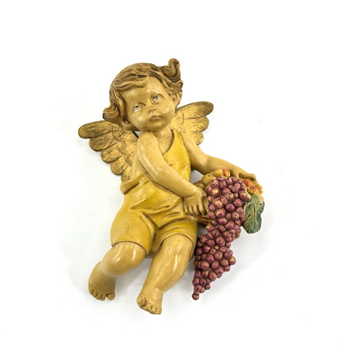 Vintage engel putto wandfigur - vintage,