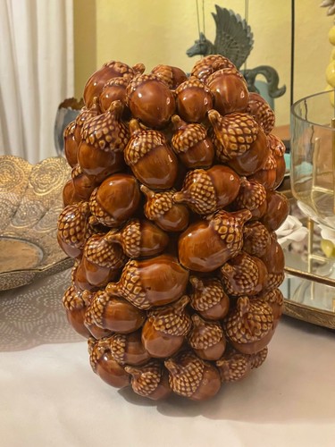 Extravagante eichel vase - -,