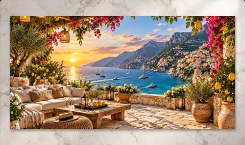 Xxl mittelmeer wandbild - xxl,