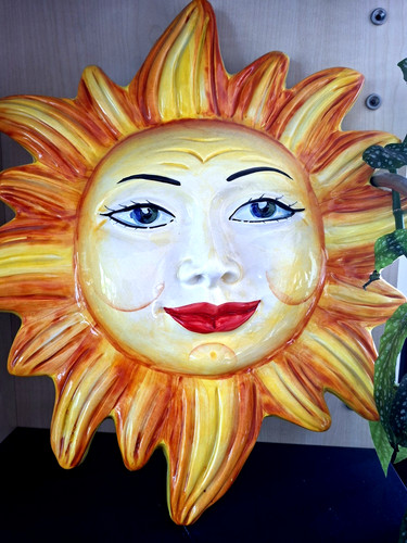 Wanddekoration sonne lachend - ,