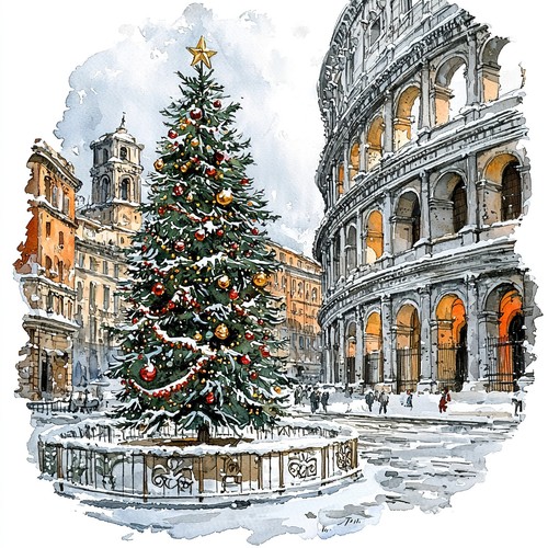 Wandbild weihnachten rom - weihnachten,