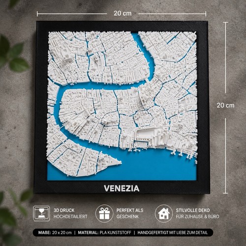 Stadtkarte venedig map im - 3d,