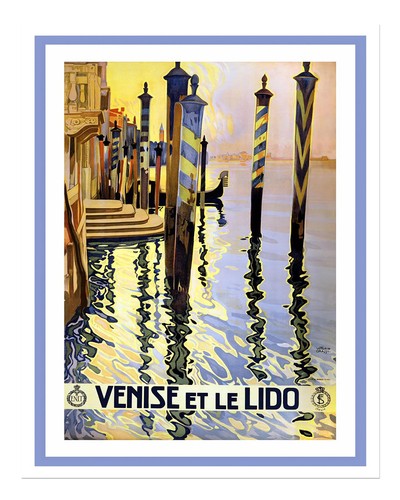 Venedig reiseplakat wandkunst - reiseplakat,