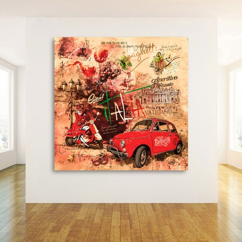 Acrylglas wandbild italien pop - italien,