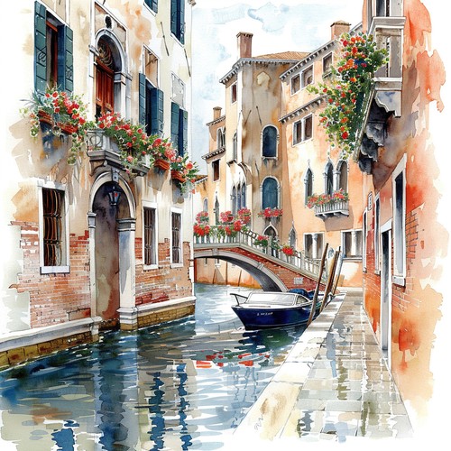 Wandbild italien venedig - wandbild,