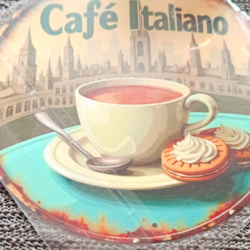 Vintage blechschild café - vintage,