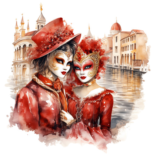 Wandbild karneval venedig - karneval,