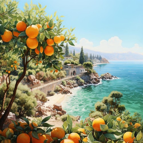 Deko bild landschaft - landschaft, toskana