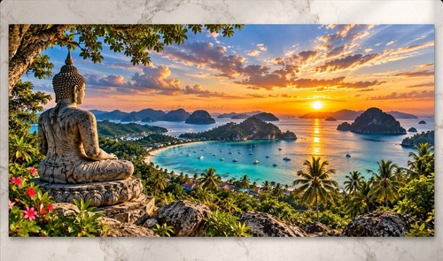 Xxl buddha wandbild asien - buddha,