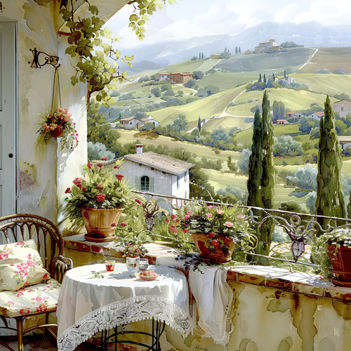 Wandbild italien toskana - italien,