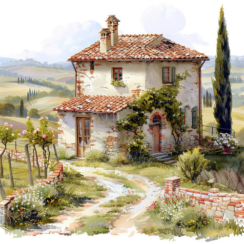 Deko bild italien toskana - bild,